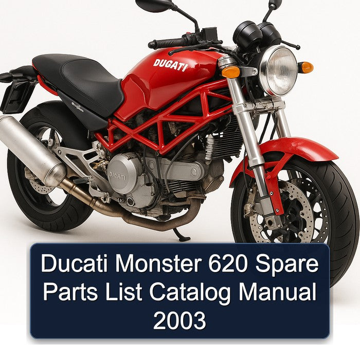 2003 Ducati 620 Monster Spare Catalog Parts PDF