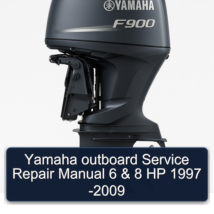 1997-2009 Yamaha Outboard 6 8 HP Service Repair Workshop Manual PDF