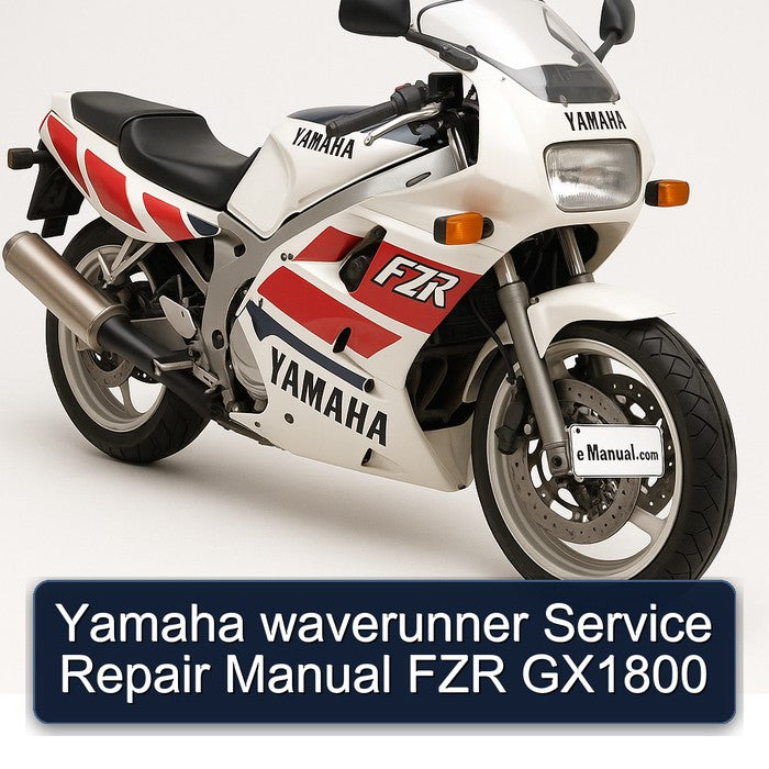 Yamaha Waverunner FZR GX1800 Service Repair Workshop Manual PDF