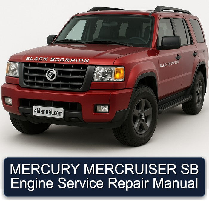 Mercury Mercruiser SB Engine Service Repair Workshop Manual PDF