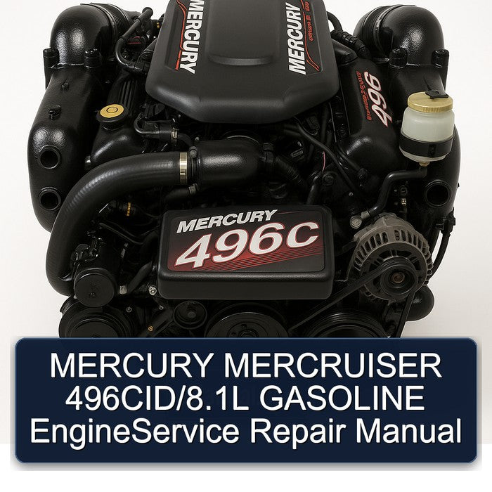 Mercury Mercruiser 496cid/8.1l Gasoline Engineservice Service Repair Workshop Manual PDF