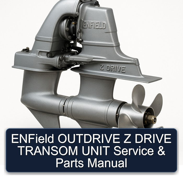 Enfield Outdrive Z Drive Transom Unit Parts Catalog PDF