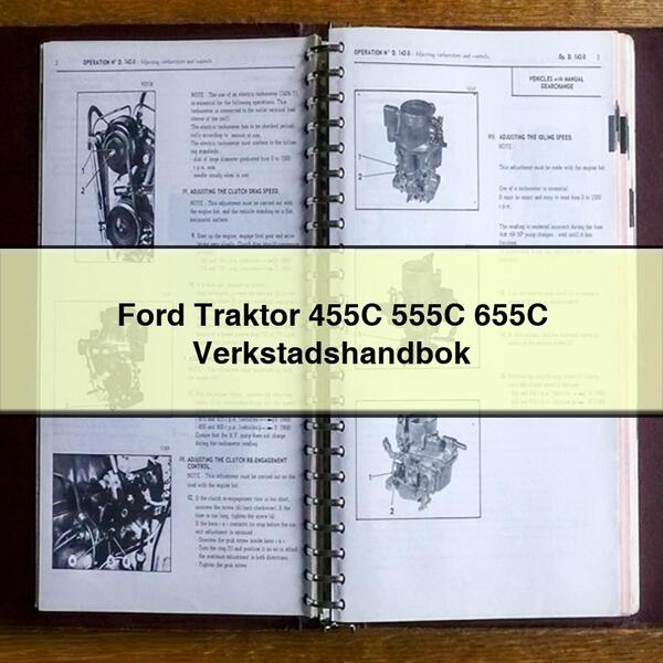 Ford Traktor 455C 555C 655C Manual de taller