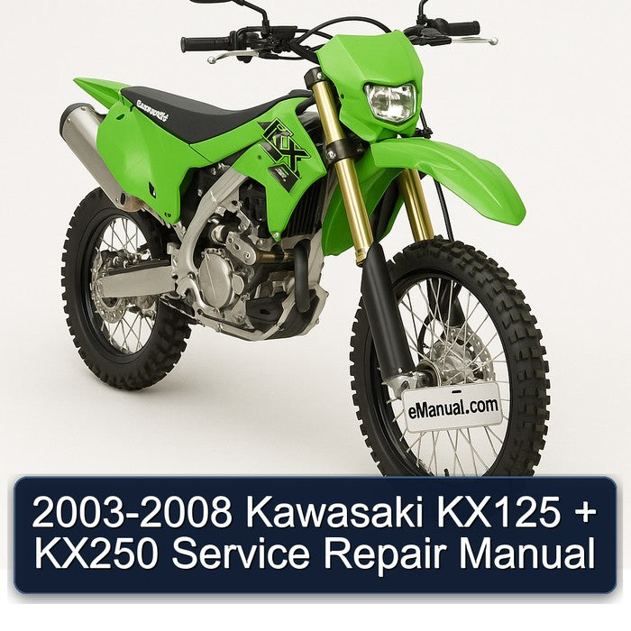 2003-2008 Kawasaki KX Series KX125 KX250 Service Repair Workshop Manual PDF