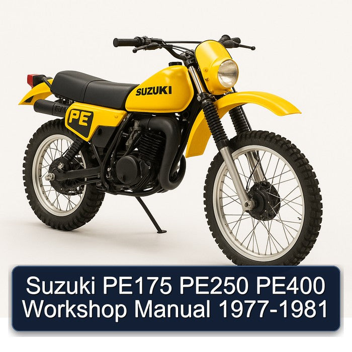 1977-1981 Suzuki PE Series PE175 PE250 PE400 Service Repair Workshop Manual PDF