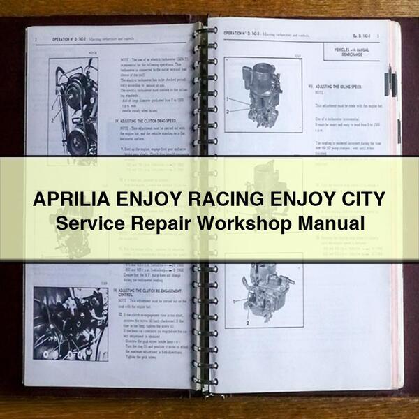 APRILIA ENJOY RACING ENJOY CITY Service Repair Workshop Manual