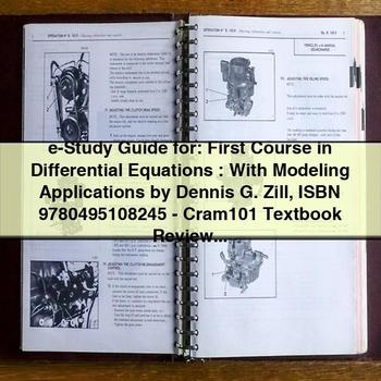 E-STUDY : First Course Differential Equations: Modeling Applications Dennis G. Zill Isbn 9780495108245 Service Repair Workshop Manual PDF