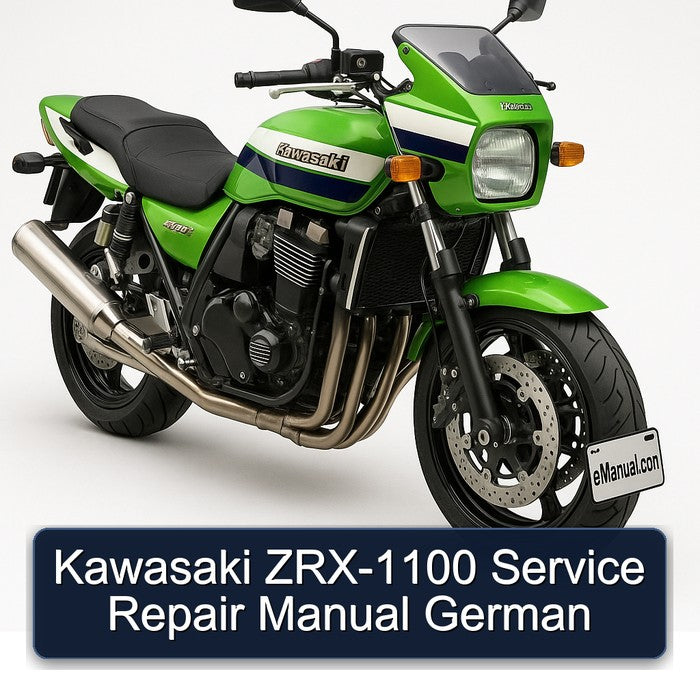Kawasaki ZRX Models ZRX-1100 German Service Repair Workshop Manual PDF