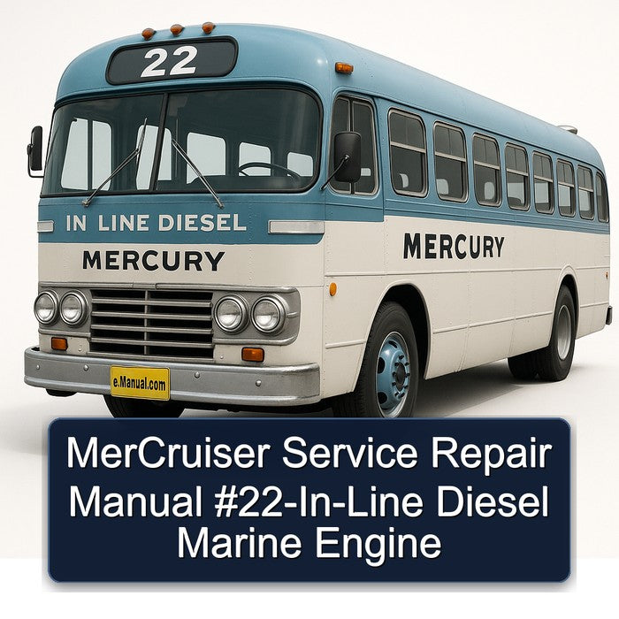 Mercruiser 22- -line Diesel Engine Service Repair Workshop Manual PDF