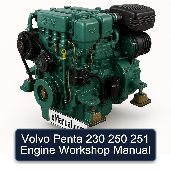 Volvo Penta 230 250 251 Engine Service Repair Workshop Manual PDF