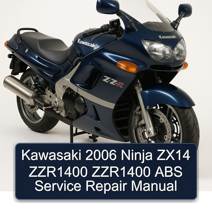 2006 Kawasaki Ninja ZX14 ZZR1400 ABS Service Repair Workshop Manual PDF