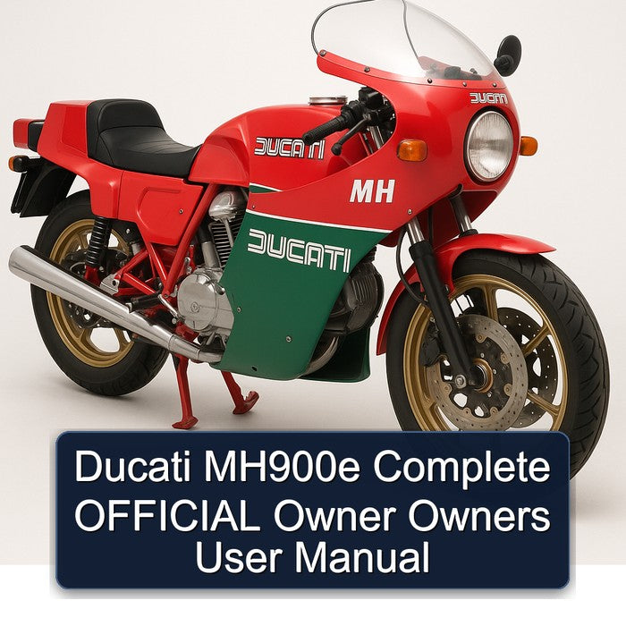 Ducati MH Models MH900E Official Owner Owners User Service Repair Workshop Manual PDF
