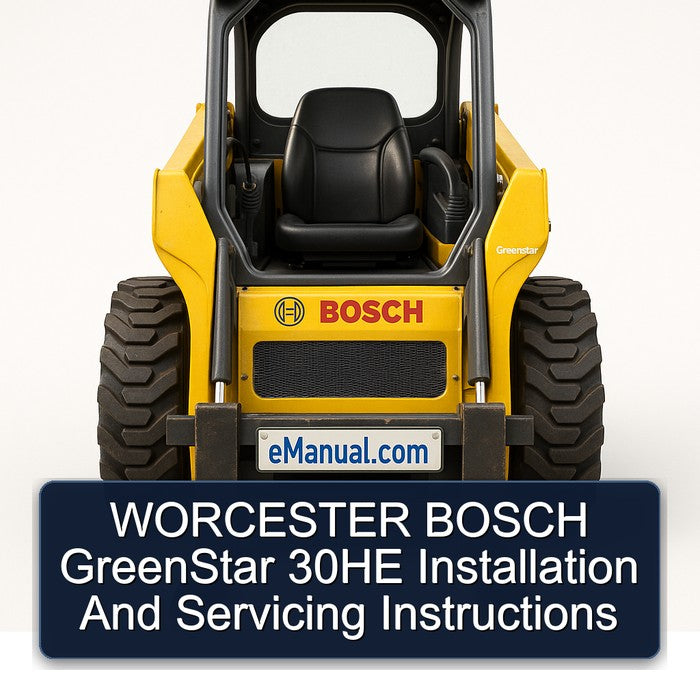 Worcester Bosch Greenstar 30HE Installation Servicing Service Repair Workshop Manual PDF