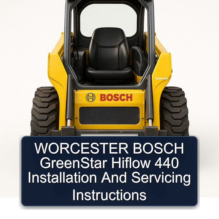Worcester Bosch Greenstar Hiflow 440 Installation Servicing Service Repair Workshop Manual PDF