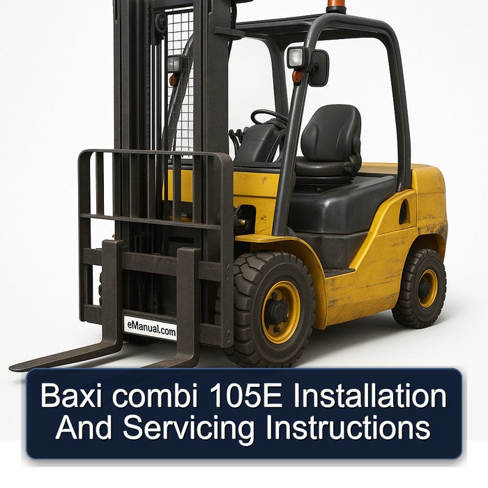 Baxi Combi 105E Installation Servicing Service Repair Workshop Manual PDF