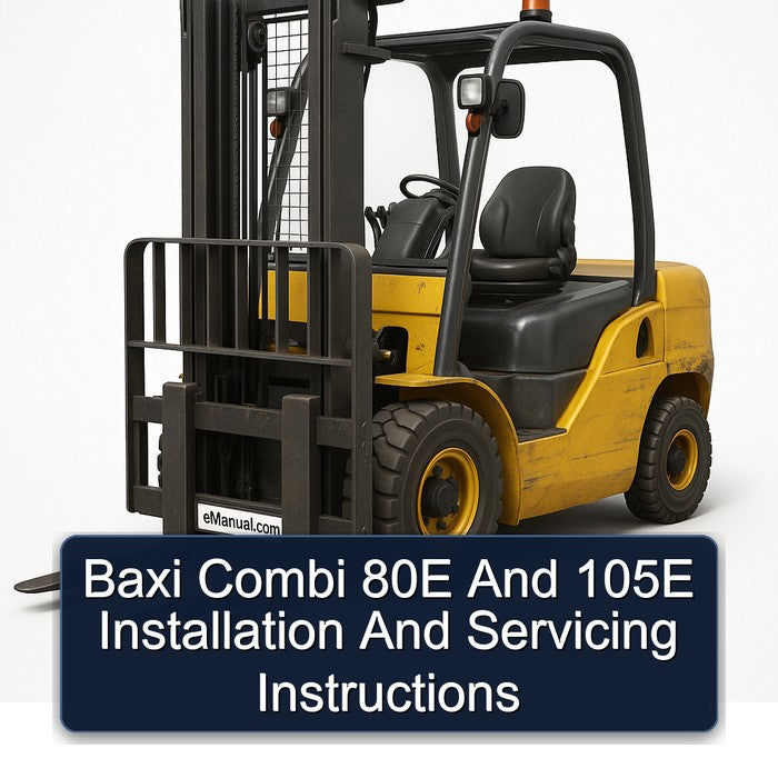 Baxi Combi 80E 105E Installation Servicing Service Repair Workshop Manual PDF