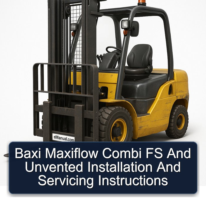 Baxi Maxiflow Combi FS Unvented Installation Servicing Service Repair Workshop Manual PDF