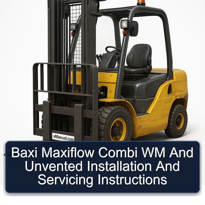 Baxi Maxiflow Combi WM Unvented Installation Servicing Service Repair Workshop Manual PDF