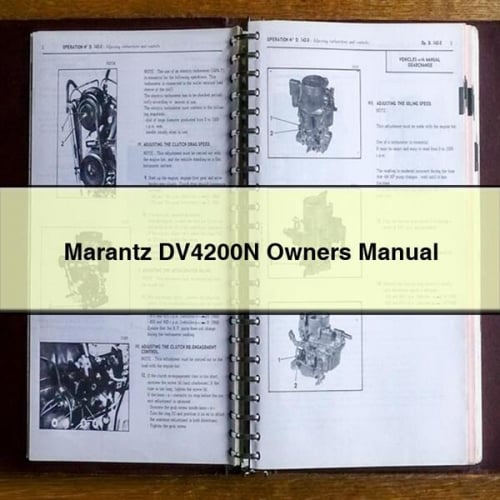 Marantz DV4200N Owners Manual