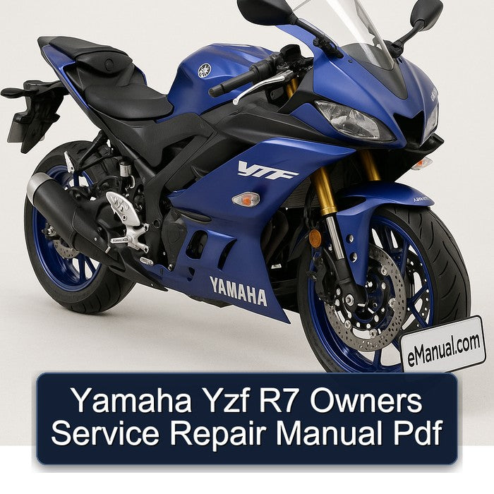 Yamaha YZF Models R7 Owners Service Repair Workshop Manual PDF