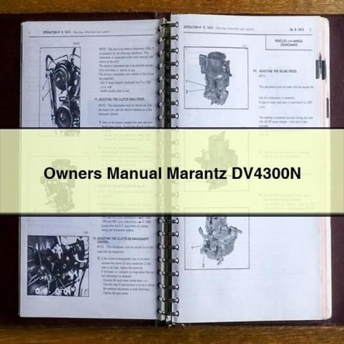 Owners Manual Marantz DV4300N