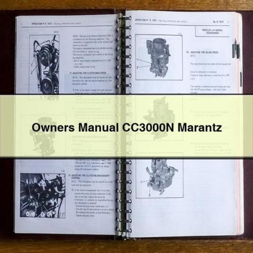 Owners Manual CC3000N Marantz