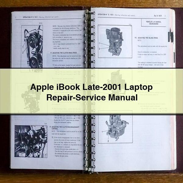 2001 Apple Ibook Late- Laptop Service Repair Workshop Manual PDF
