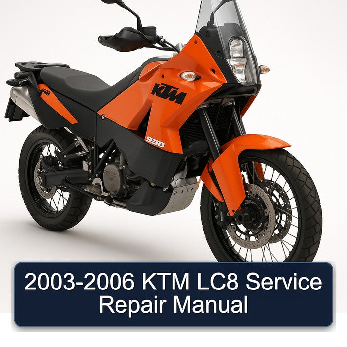 2003-2006 KTM LC8 Service Repair Workshop Manual PDF