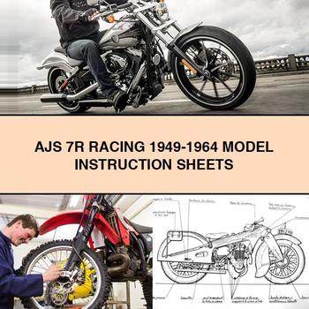 AJS 7R RACING 1949-1964 Model INSTRUCTION SHEETS