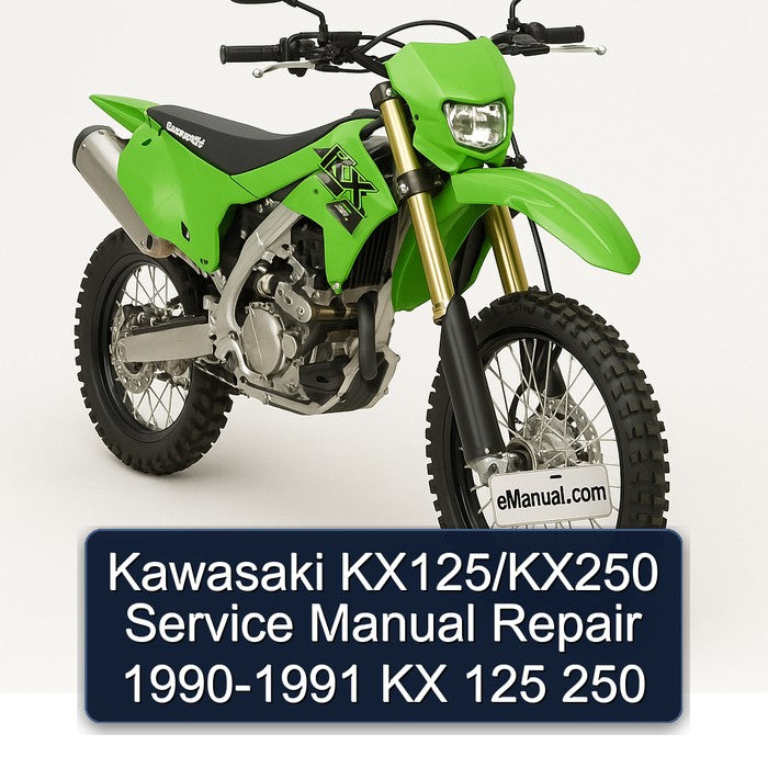 1990-1991 Kawasaki KX Series Kx125/kx250 - 125 250 Service Repair Workshop Manual PDF