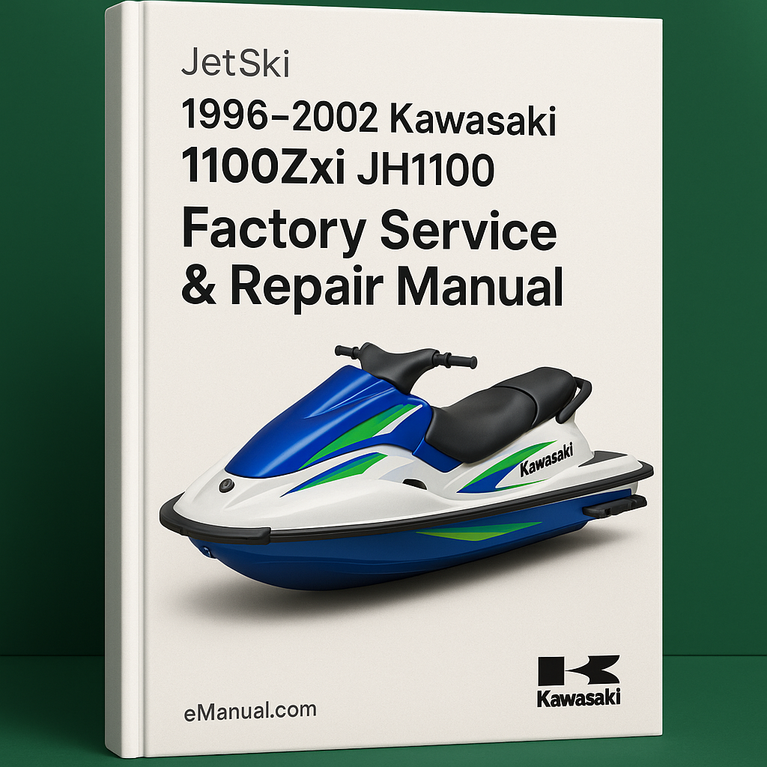 1996-2002 Kawasaki JetSki 1100Zxi JH1100 Factory Service Repair Manual