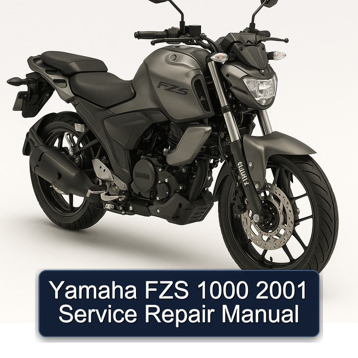 2001 Yamaha FZS Models 1000 Service Repair Workshop Manual PDF