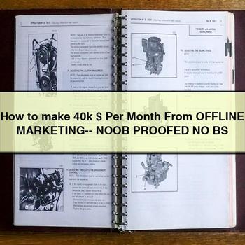 How to make 40k $ Per Month From OFFLINE MARKETING-- NOOB PROOFED NO BS