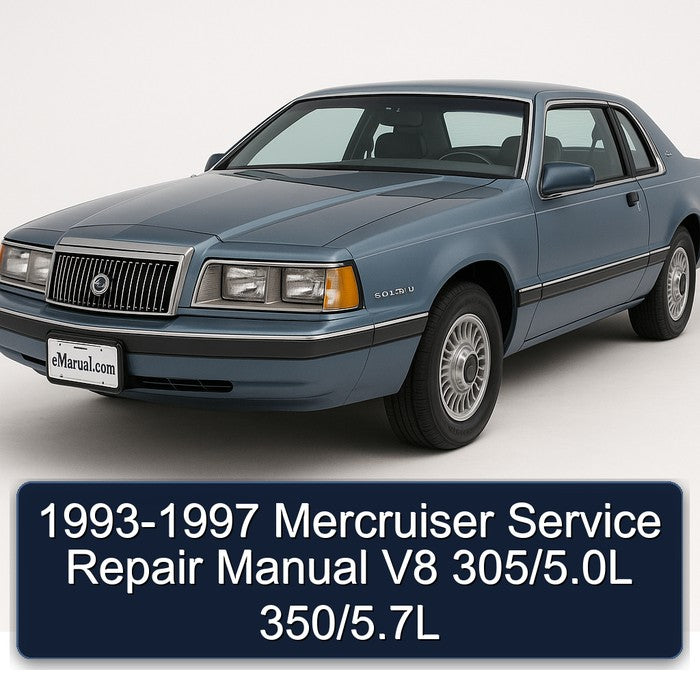 1993-1997 Mercruiser V8 305/5.0l 350/5.7l Service Repair Workshop Manual PDF