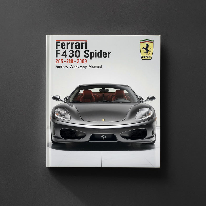 FERRARI F430 SPIDER 2005-2009 Werks-Werkstatthandbuch