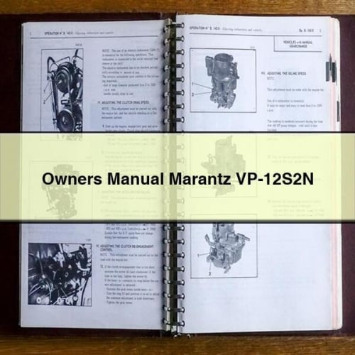 Owners Manual Marantz VP-12S2N