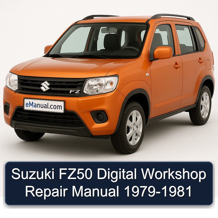 1979-1981 Suzuki FZ Models FZ50 Digital Service Repair Workshop Manual PDF