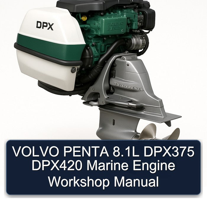 Volvo Penta 8.1l DPX375 DPX420 Marine Engine Service Repair Workshop Manual PDF