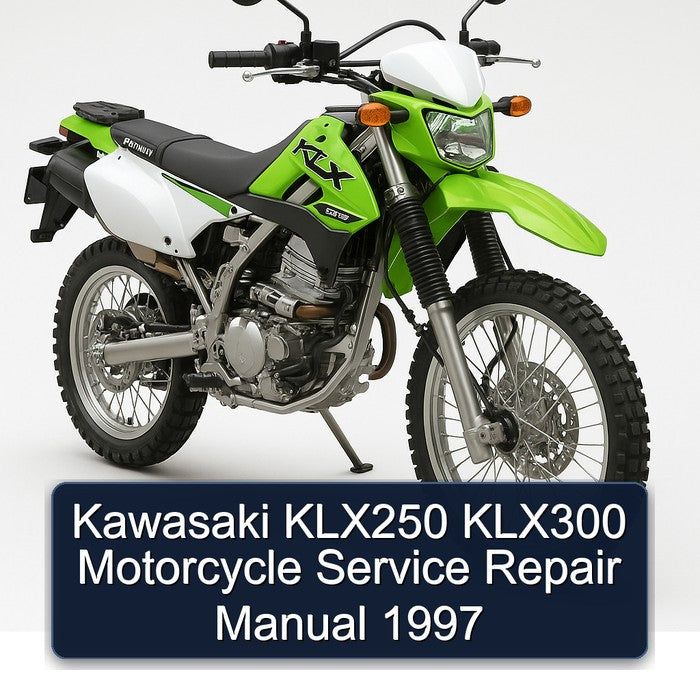 1997 Kawasaki KLX Series KLX250 KLX300 Motorcycle Service Repair Workshop Manual PDF