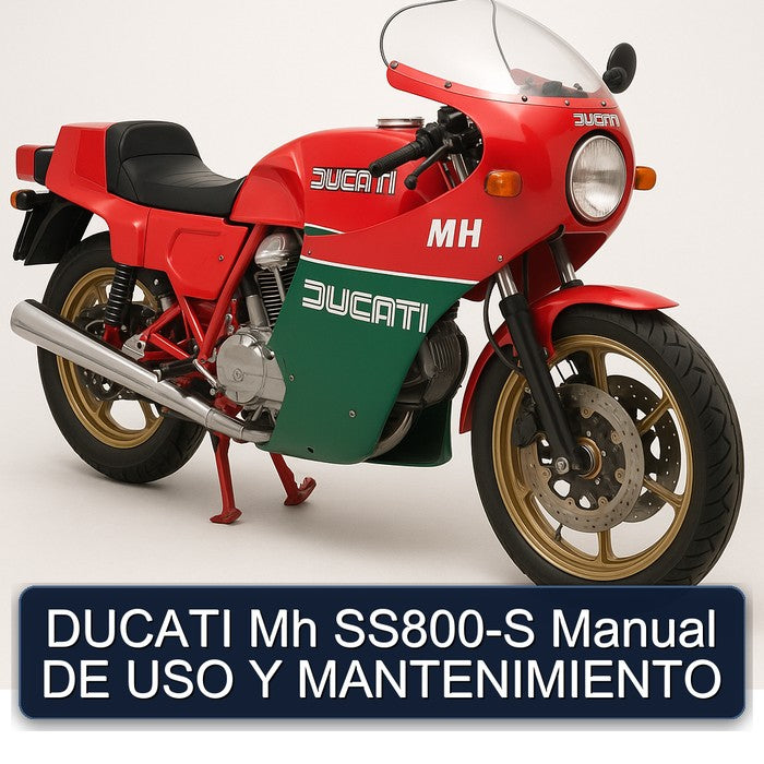 Ducati MH Models SS800-S DE USO Y Mantenimiento Service Repair Workshop Manual PDF