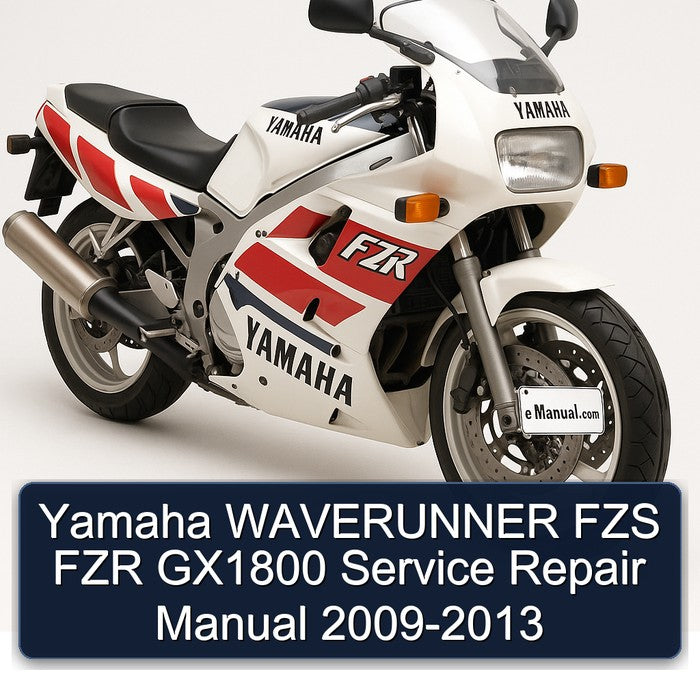 2009-2013 Yamaha Waverunner FZS FZR GX1800 Service Repair Workshop Manual PDF
