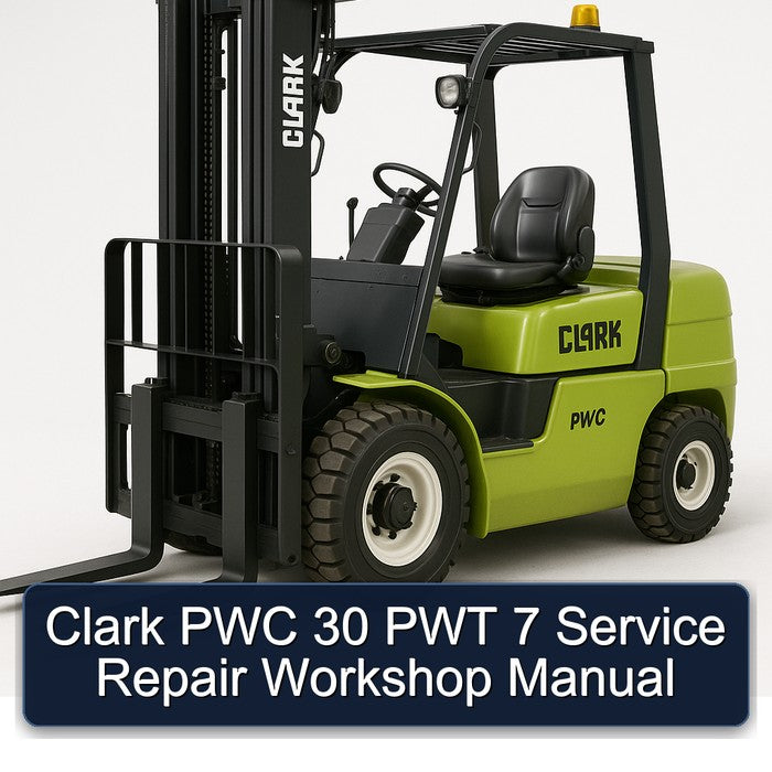 Clark PWC 30 PWT 7 Service Repair Workshop Manual PDF