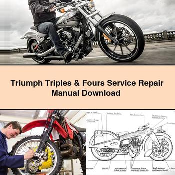 Manual de reparación de servicio Triumph Triples y Fours Descargar PDF