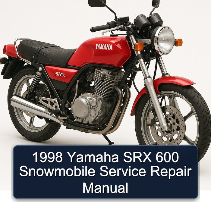 1998 Yamaha SRX 600 Snowmobile Service Repair Workshop Manual PDF