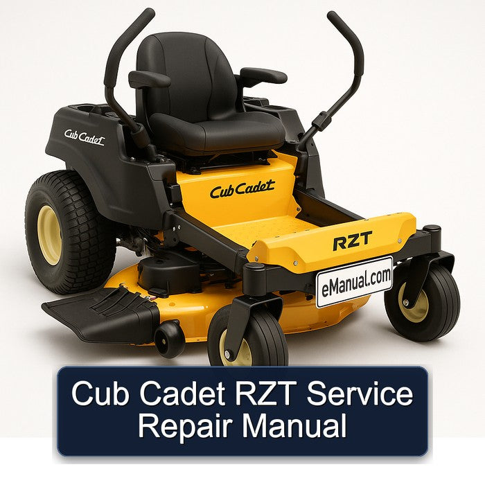 Cub Cadet RZT Service Repair Workshop Manual PDF
