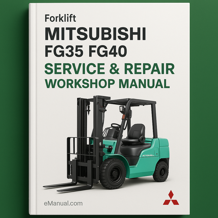 Mitsubishi FG35 FG40 Forklift Service Repair Workshop Manual