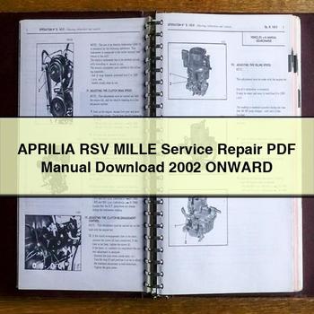 APRILIA RSV MILLE Service Repair Manual 2002 ONWARD