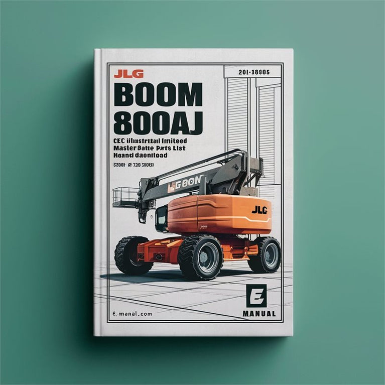 JLG Boom Lifts 800A 800AJ CE Illustrated Master (s/n 0300069000 S/n 0300140000 P/n 3121854) Parts Catalog PDF
