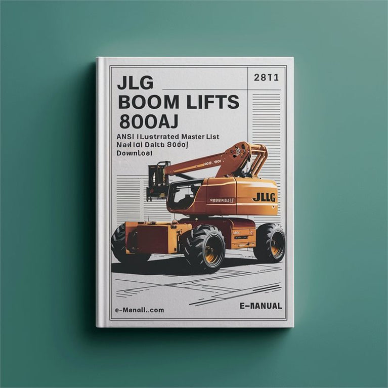 JLG Boom Lifts 800A 800AJ Ansi Illustrated Master (prior S/n 0300069000 P/n 3120741) Parts Catalog PDF