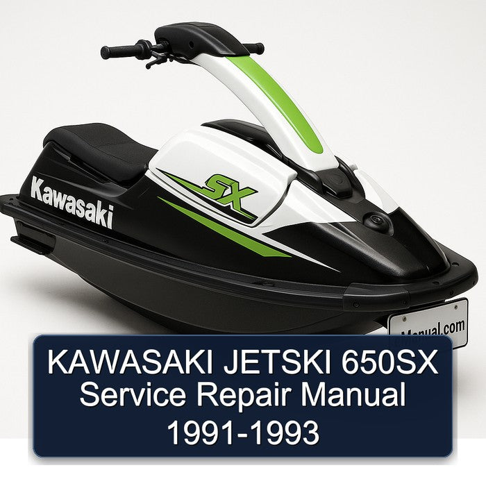1991-1993 Kawasaki Jetski 650SX Service Repair Workshop Manual PDF